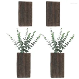 Vases H55A 2pc Simple Wall Mount Pots Planter DIY Friendly Decoration Mounted Flower For Any Interior