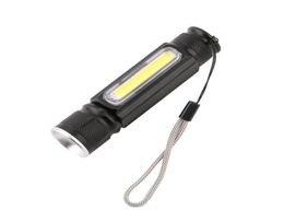 USB Handy Powerful COB T6 LED Zoomable Flashlight Rechargeable Torch USB Magnet Flash Light Pocket Camping Lamp Builtin 186501630012