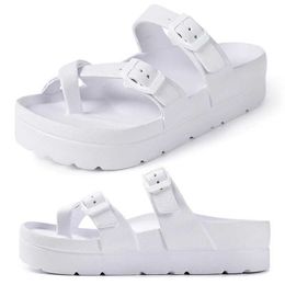 Slippers Fashion Platform Sandals Women Eva Insole Clogs With Arch Support Adjustable Buckle Feamle Outdoor Beach Slides01NX2B H240322