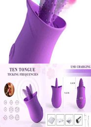 Nxy Sex Vibrators g Spot with Tongue Lick Table Stimulator 10level Games Powerful Engine for Women9216702