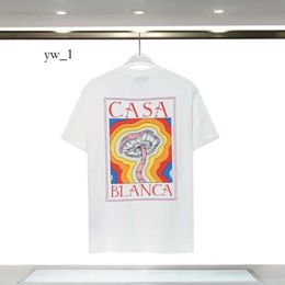 Casa Blanca T Shirt Men Designer T Shirts Casablanc Shirt Wear Summer Round Neck Sweat Absorbing Short Sleeves Outdoor Breathable Cotton Tees Trend Brand Casa 9085