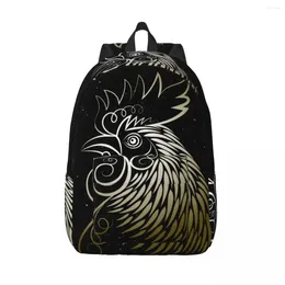 Backpack Schoolbag Student The Head Of Rooster Shoulder Laptop Bag School