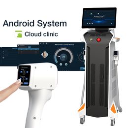 2023 New Android System 755NM Alexandrite diode Laser Hair Removal machine 1064nm Laser with cooling system