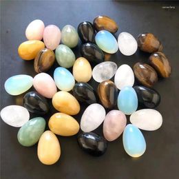 Decorative Figurines Natural Polished Gemstone Mixed Materials Yoni Egg Crystals Healing Stones For Home Decoration