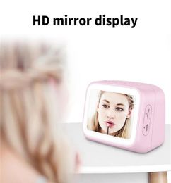 Bluetooth Speaker Mini Mirror Clock Dual Alarm Night Light Card FM o Small Speakera30a16 a276788504