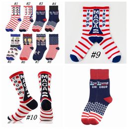 Trump Socks President MAGA Trump Letter Stockings Striped Stars US Flag Sports Socks Trump 2020 Sock CYZ25268287959