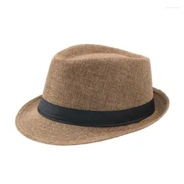 Berets Summer Hats Men Top Hat For Women Beach Fedoras Casual Panama Sun Jazz Caps Lightweight Breathable British Style