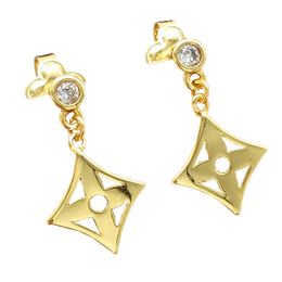 Роскошные большие золотые серьги-кольца для женщин, комплект ушных шпилек для очаровательных девушек, дизайнерские ювелирные серьги, подарок на помолвку для невесты, бренд V, банкет, позолота 18 карат