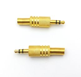 100pcs Stereo 35mm 18quot male adapter audio jack plug connectors5827516