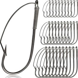 Hanging Bottom Equipment With Protective Teeth, Single Hook, Grass Tied Steel Wire, Soft Insect, Barbed Long Handled Fishing Hook 985173