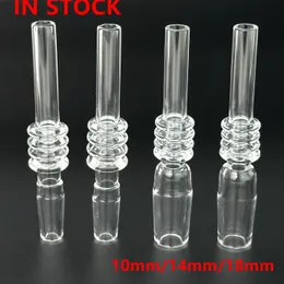 10mm 14mm Male Joint Quartz Tip Nail Smoking Accessories Quartz Nails Tips For Nectar Collector Kit NC KitS Dab Straw Tube Oil Rig Glass Water Bongs