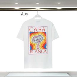 Casa Blanca T Shirt Men Designer T Shirts Casablanc Shirt Wear Summer Round Neck Sweat Absorbing Short Sleeves Outdoor Breathable Cotton Tees Brand Casa Shirts 6976