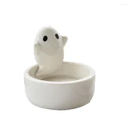 Candle Holders Ceramic Ghost Holder Halloween Party Ghostly Ceramics For Room Bathroom Decor Christmas