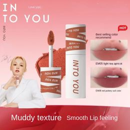 INTO YOU Matte Lipstick Lip Glaze Lasting Non-stick Cup Matte Liquid Lipstick Blush Peach Colour Natural Lip Makeup 240411