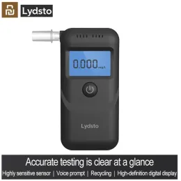 Control Fast Ship Youpin Lydsto Digital Alcohol Tester Professional Alcohol Detector Breathalyzer Police Alcotester LCD Display Dropship