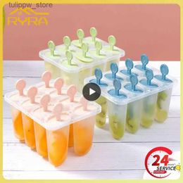 Ice Cream Tools Ice Cream Mould Cute Food Grade Elastic No Smell Kitchen Tools Moulds Home-made Easily Demould Ice Box Ice Tray L240319