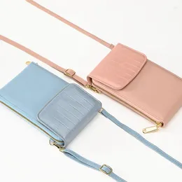 Shoulder Bags 2024 Trend Mobile Phone Bag Korean Version Fashion Large Capacity Double Purse Multi-functional Cross-body For Women