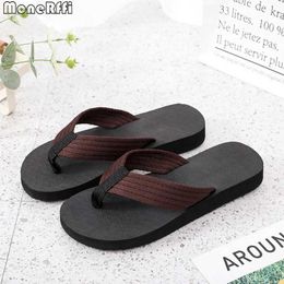 Slippers Casual Men Flip Flops 2023 Summer Beach Sandals Non-Slip Flat Slides For Indoor House Shoes Male Slipper013 H240322