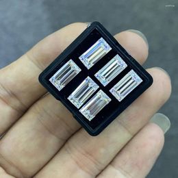 Loose Diamonds Excllent 5x10mm Baguette Cut GRA Lab Moissanite White D VVS1 Gemstone
