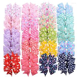 Dog Apparel 50pcs Large Hair Clip Hand-made Pet Flowers Big Bows Hairpins Gromming Accessories