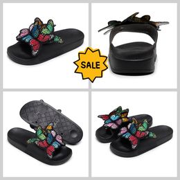 Women Summer Craft Embroidered Three Dimensional Butterfly Slippers GAI sandals fashion heel 2024 embroid niche Retro bigsize 36-41