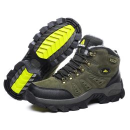 Boots New Men Women Outdoor Climbing Trekking Shoes Durable Waterproof Antislip Military Tactical Boots High Top Hiking Shoes