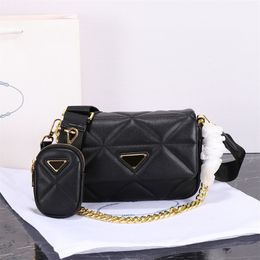 Fashion bags composite bags womens bag gold chain zipper casual soft leather bag luxury designer cross boby women Shoulder bags lady design totes bag