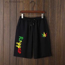 Men's Shorts Jamaican Reggae Flag Music Reggae Rock DJ Clothes Shorts Harajuku Casual Pants Summer Shorts Men and Women Y240320