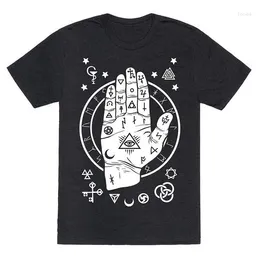 Men's T Shirts Occult Hand Casual T-Shirt Summer Fashion Funny Printing Cotton Shirt