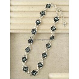 Charm Bracelets 2024 De 50 Spanish Creative Design Blue Luxury Gem Bracelet Womens Romantic Jewelry Gift Drop Delivery Dhp3N