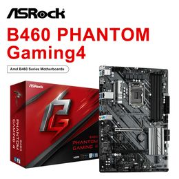 ASROCK B460 Phantom Gaming 4 Intel B460 128GB Desktop Motherboard LGA 1200 SATA III M.2 10th Gen Intel Core CPU placa mae