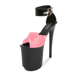 Dress Shoes Stripper Heels Women Sexy Shoe Sandals Club Platfrom-Color Girl Show 20CM Pole Dance Modern H240321QCO6KILI