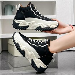 Casual Shoes Women's Platform Sneakers Comfortable High Top Trainers Running Sport Tennis Thick-Sole Walking Sneaker 35-40