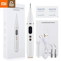 Irrigators Xiaomi Youpin Ultrasonic Dental Scaler Oral Care Tartar Removal Calculus Tooth Stain Cleaner LED Light Tooth Whitening Tools New