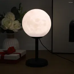 Night Lights 3D Bedside Table Lamp With 33 Lighting Modes Moon Sleeping Light Rechargeable Ambient For Home Bedroom Decor