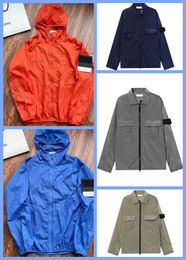 Windbreaker jacket designer t shirt designer hoodie sweatshirt Stone Fashion Mens Designer Jacket Coat Caps Classic Windbreaker Zipper Hoodies compagny