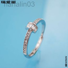 Desginer catier bracelet carier bracelet S925 Silver Ring Female Zircon Card Home Nail Style Live Mouth Fragrant Wind Ring Open Ring