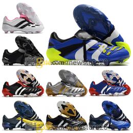 Gift Bag Kids Childrens High Top Football Boots Pulse FG Cleats Beckham Mutator Accelerator Precision Mania Boy Girl Soccer Shoes Athletic Outdoor Botas De Futbol