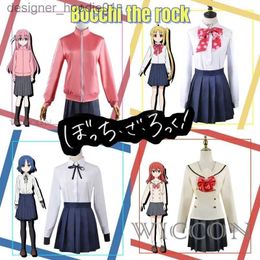 cosplay Anime Costumes Japanese anime Bocchi rock role-playing costume wig Goto Hitori Yamada Ryo Ijichi Nijika Kita Ikuyo school uniform femaleC24320