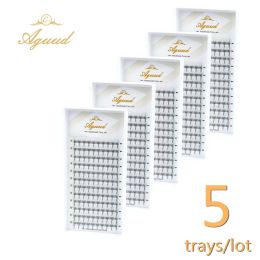 Eyelashes AGUUD 600/1200 Fans Thin Roots Slim Base Premade Fans Lash Medium Stem Sharp Pointy Base Promade Volume Fans Eyelash Extensions