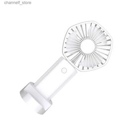 Electric Fans Handheld fan cooling fan USB charging desktop eyelash fan low noise ventilation fan suitable for small pockets of studentsY240320