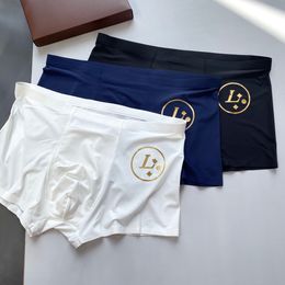 2024 Mens Designers V Marcas Cuecas Sexy Clássico Mens Casual Shorts Roupa Interior para Homens Luxo Casual Homens Shorts Respirável Algodão Cuecas 3 Tiras em uma Caixa V V