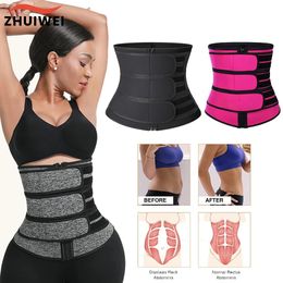 Women Waist Trainer Neoprene Body Shaper Belt Slimming Sheath Belly Reducing Shaper Tummy Sweat Shapewear Workout Shaper Corset 240313