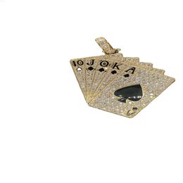 10kt Hip Hop Real Diamond Pendant Studded with 4.25 Ct Made in 20 Gramme Gold Unisex Pendants Party Wear