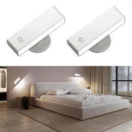 Wall Lamp LED Eye Protection Book Table Touch Switch 360 Rotatable USB Recharge Night Light For Bedroom Reading