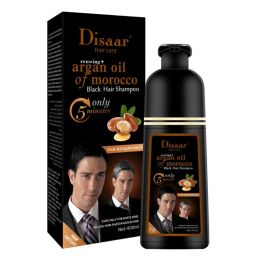 Shampoos Aloe Argan Oil Speedy Hair Color Shampoo Cover Gray & White Hair Natural Black Hair Dye Shampoo Repair Damaged Supplies