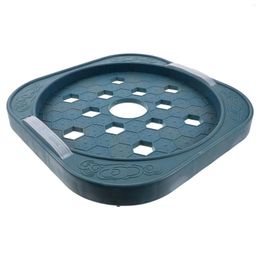 Kitchen Storage Gas Tank Base Can Holder With Wheels Pallet Plate Bracket Universal Tray Collecting Stainless Steel Useful