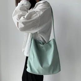 Shopping Bags Nylon Canvas Bag Tote Book For Girls Satchels Waterproof Women Handbags Shoulder Casual Travel School