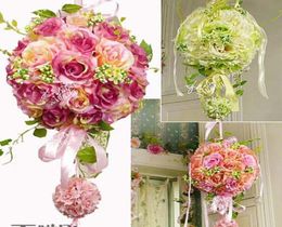 Elegant 2015 Wedding Bridal Bouquet Decorations 25 CM Artificial Flowers Wedding and Bridal Accessories Dhyz 019390463