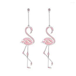 Dangle Earrings Romantic Earings Stud Jewellery For Women Flamingo Pierced Women's